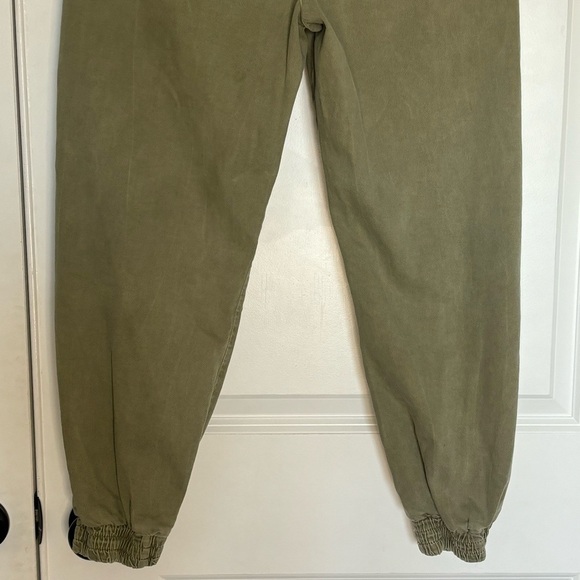 Zara Mercer Jogger Jeans Olive Green M - Picture 10 of 11
